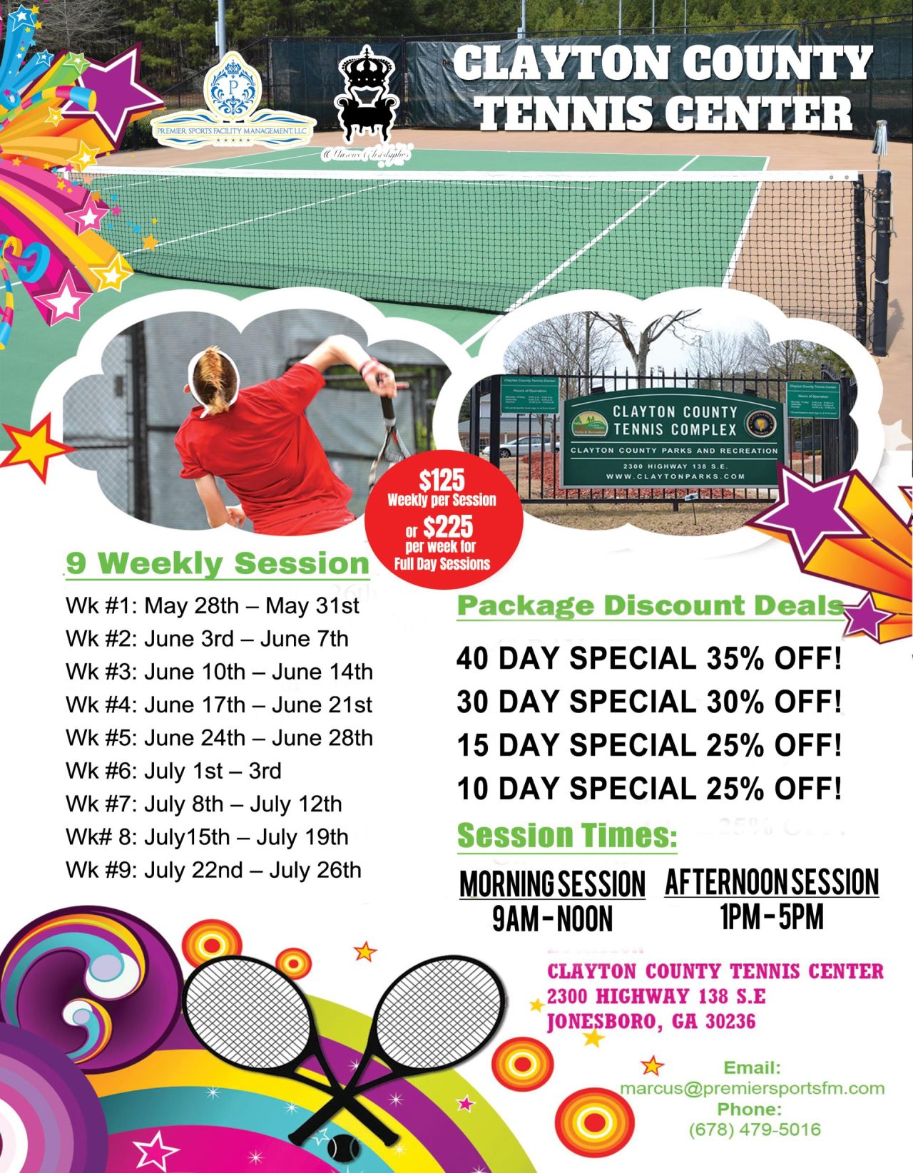 Clayton County Summer Tennis Camp Clayton County,