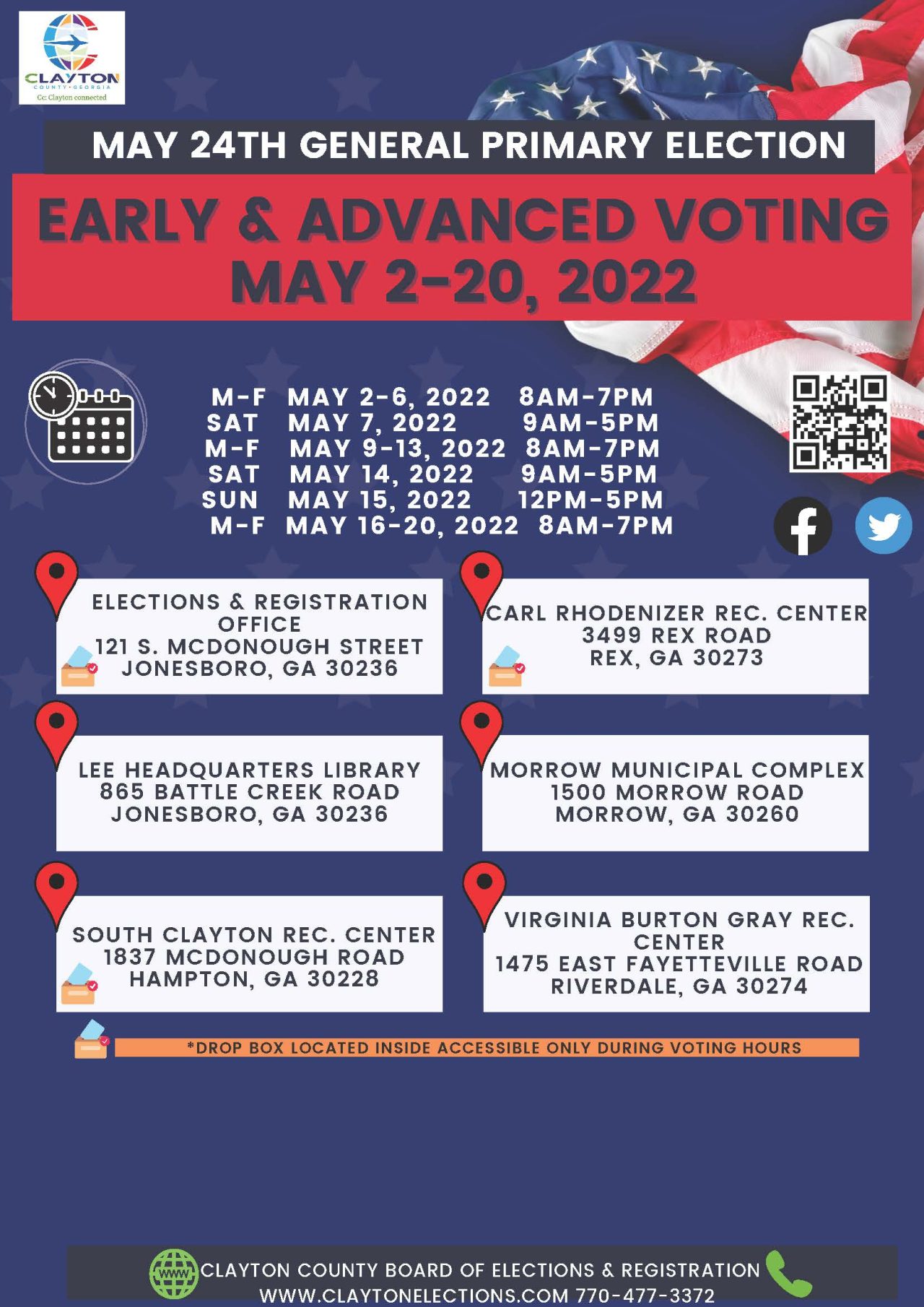 Early and Advanced Voting Clayton County,