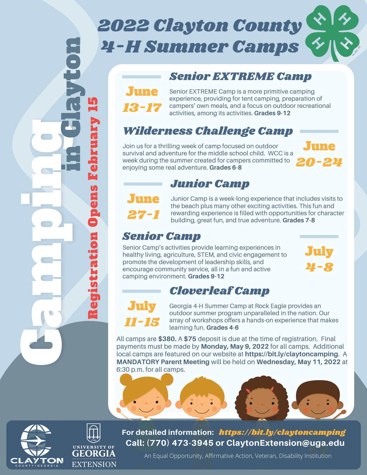 4H Summer Camps Clayton County,