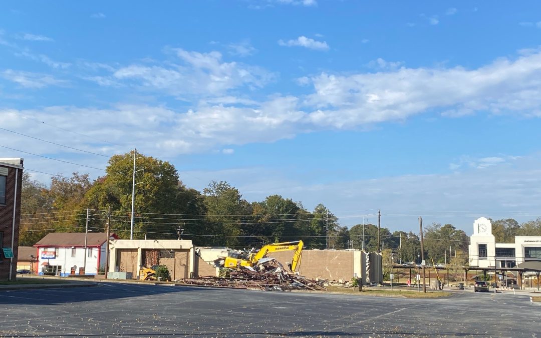Clayton County Jonesboro Library Branch Demolition Underway