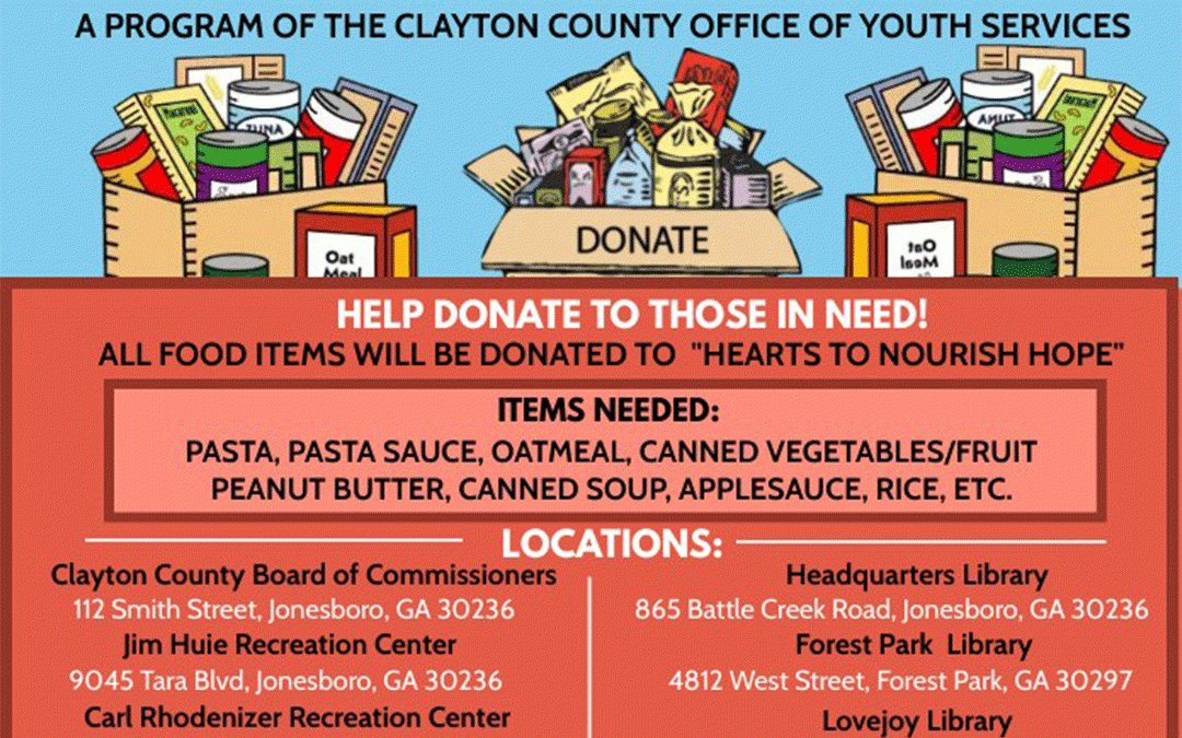 Youth Commission Canned Food Drive – November 14th until December 5th