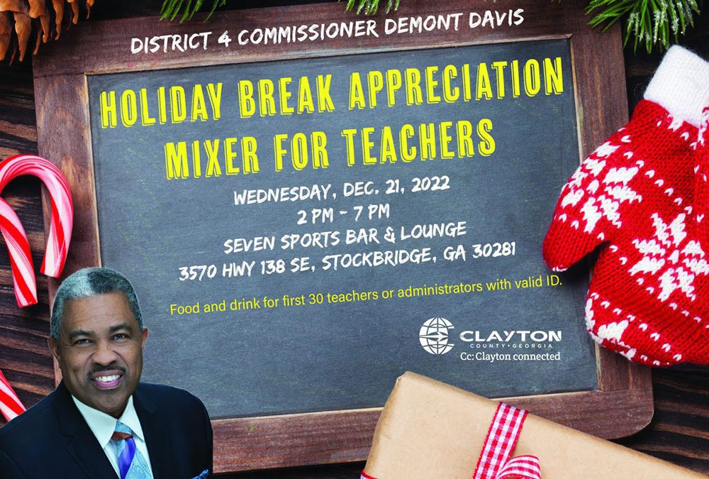 Holiday Break Teachers Appreciation Mixer