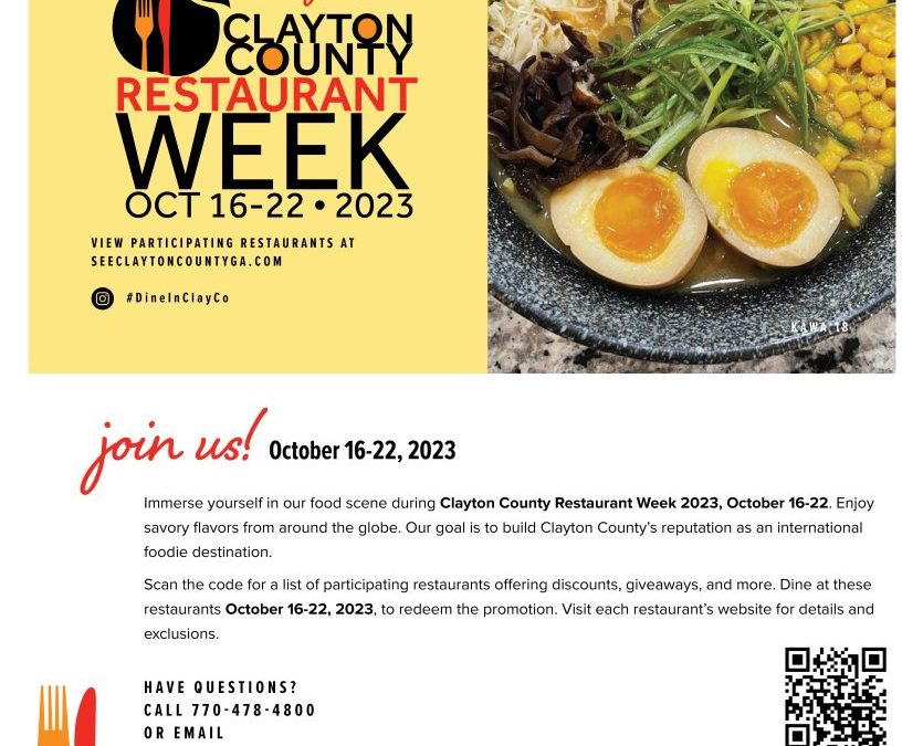 Clayton County Restaurant Week