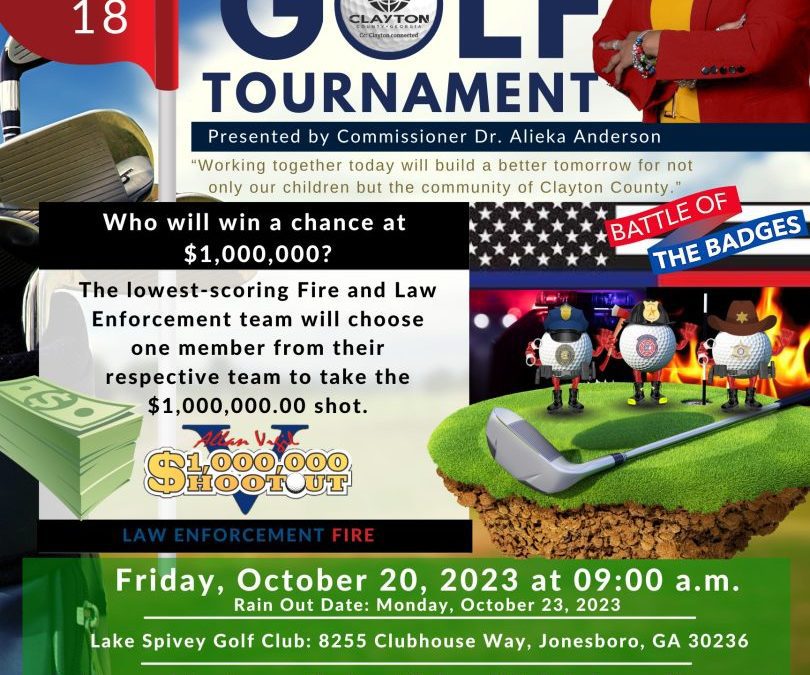 Commissioner Anderson to Host 2nd Annual Holes for Heroes Safety Golf Tournament