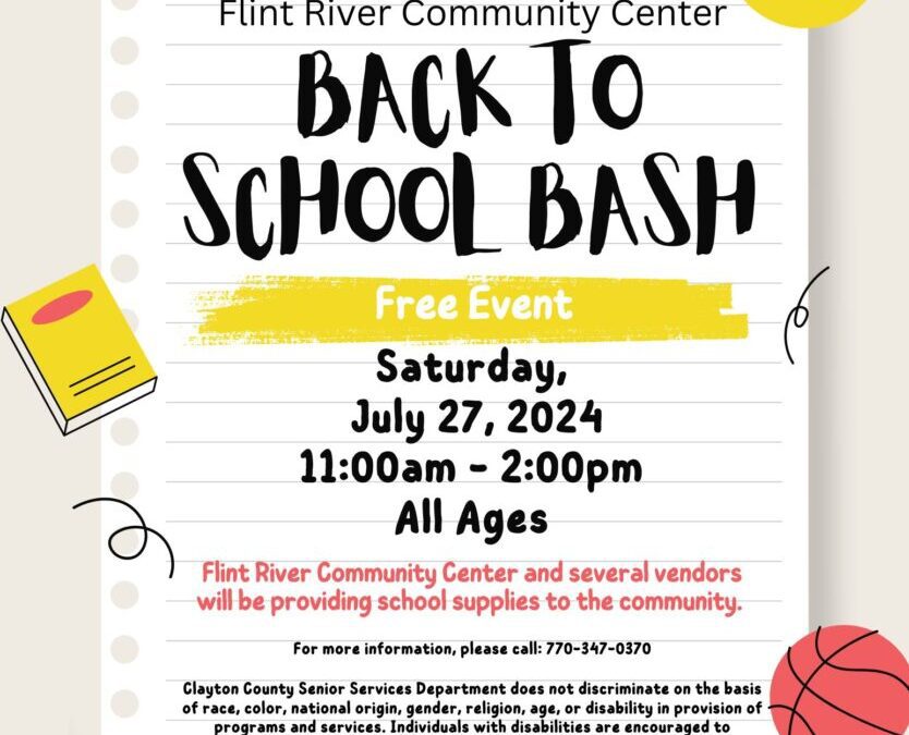 Flint River Community Center Back to School Bash