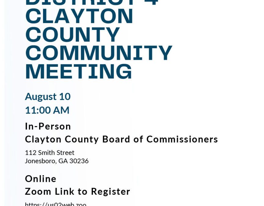 Commissioner DeMont Davis District 4 Community Town Hall Meeting
